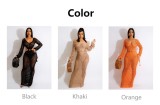 Sexy Hollow Knitted Beach Long Dress ZSD-0252