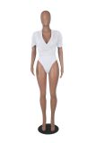 Sexy Solid Short Sleeve Bodysuits MZ-2782