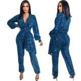 Sexy V-neck Long Sleeve Jumpsuit SMR-10826