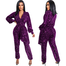 Sexy V-neck Long Sleeve Jumpsuit SMR-10826