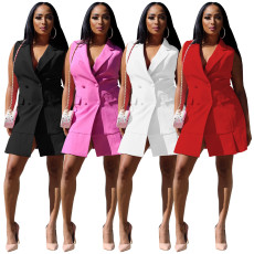 Fashion Casual Solid Blazer Dress GLF-10123