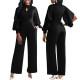 Fashion Solid Color Round Neck Jumpsuit SMR-11540