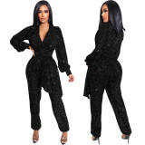 Sexy V-neck Long Sleeve Jumpsuit SMR-10826