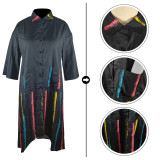 Casual Printed Shirt Dress TE-4580