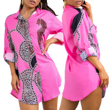 Fashion Printed Shirt Dress SMR-11545