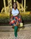Casual Print Irregular Skirt DAI-8412