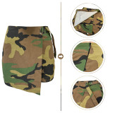 Plus Size Fashion Camouflage Print Culottes CH-23022
