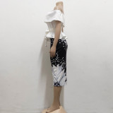 Sexy Fashion Print Midi Dress SMR-10710_1