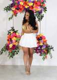 Solid Color Fashion Pleated Culottes CM-8670