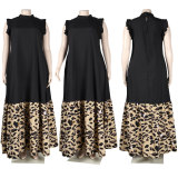 Plus Size Printed Splice Maxi Dress NY-10292