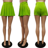 Solid Color Fashion Pleated Culottes CM-8670