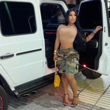 Fashion Loose Camo Print Shorts LSD-83194