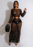 Sexy Hollow Sequin Beach Maxi Dress TR-1250