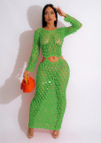 Sexy Hollow Sequin Beach Maxi Dress TR-1250