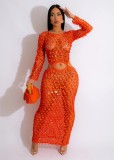 Sexy Hollow Sequin Beach Maxi Dress TR-1250