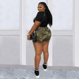 Casual Camo Print Pocket Short LSD-83209