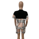 Fashion Short Sleeve Shorts Loose Two Piece Set LSD-83196