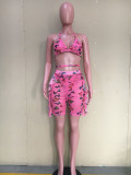 Butterfly Print Mesh 2 Piece Set With Underpant ORY-5188-1