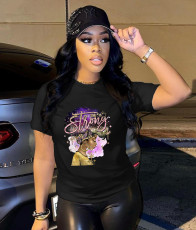 Plus Size O Neck T Shirt WAF-9000292