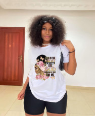Plus Size Print Short Sleeve T Shirt WAF-9000290