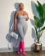 Solid Color Slim Sling Jumpsuit MDF-5361