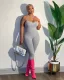 Solid Color Slim Sling Jumpsuit MDF-5361