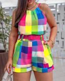 Plus Size Printed Fashion 2 Piece Set GSRX-9021