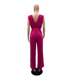 Casual Sleeveless Loose Wide Leg Jumpsuit GYLY-9913