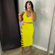 Sexy Hollow Out Skirt Vest Two Piece Set GLF-08164