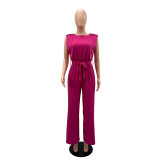 Casual Sleeveless Loose Wide Leg Jumpsuit GYLY-9913