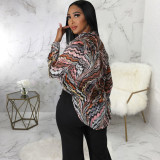 Fashion Printed Long Sleeve Shirt SMR-11952
