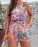 Plus Size Printed Fashion 2 Piece Set GSRX-9021