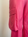 Tight Low Waist PU Leather Pants GWDS-230389