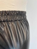Tight Low Waist PU Leather Pants GWDS-230389