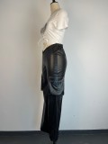 Tight Low Waist PU Leather Pants GWDS-230389