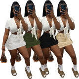 Sexy Solid Color Slim Mini Skirt GCNF-0211
