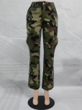 Casual Fashion High Waist Camouflage Pants GSMJ-6873
