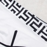 Split Letter Print Short Sleeve Suit HNIF-ZHZ005