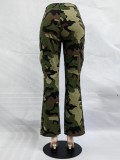 Casual Fashion High Waist Camouflage Pants GSMJ-6873