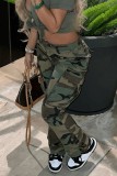 Casual Fashion High Waist Camouflage Pants GSMJ-6873