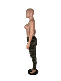 Casual Holes Camo Print Pant MK-3149