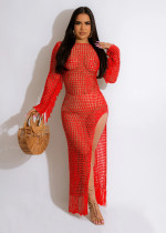 Hand Knitted Tassel Beach Dress TR-1251