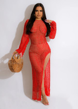 Hand Knitted Tassel Beach Dress TR-1251