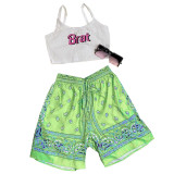 Paisley Print Beach Shorts GLF-07012