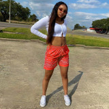 Paisley Print Beach Shorts GLF-07012