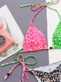 Sexy Leopard Print Swimsuit 2 Piece Set CSYZ-C971W