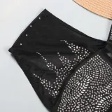 Sexy Hot Drill Mesh Splicing Mni Dress NY-2699