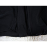 Sexy Solid Color Off Shoulder Split Maxi Dresses YF-10331