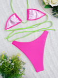 Sexy Contrast Color Strap Swimsuit 2 Piece CASF-6528