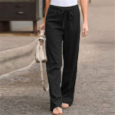 Casual Solid Color Straight Pants SH-390484